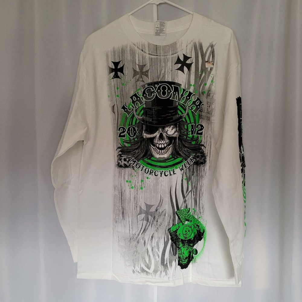 NEW - 2012 Laconia Bike Week long sleeve shirt